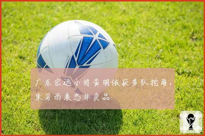 广东宏远小将黄明依获多队挖角,朱芳雨表态非卖品